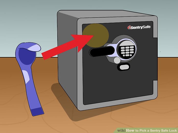 How to break into sentry safe digital lock box